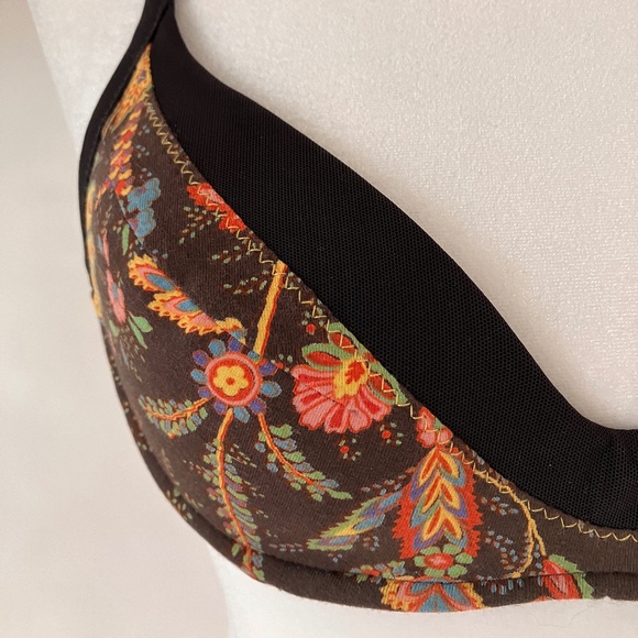 NEW SHAN BROWN FLORAL BIKINI - Picture 4 of 16